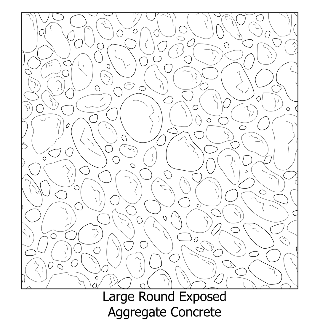 Revit Aggregate Pattern Illustrator Pattern Library - Exposed Aggregate Concrete