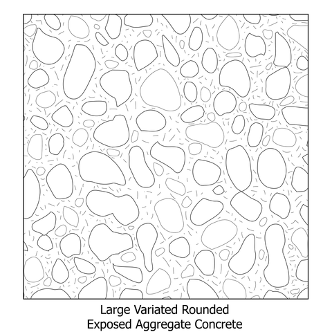 Illustrator Pattern Library - Exposed Aggregate Concrete