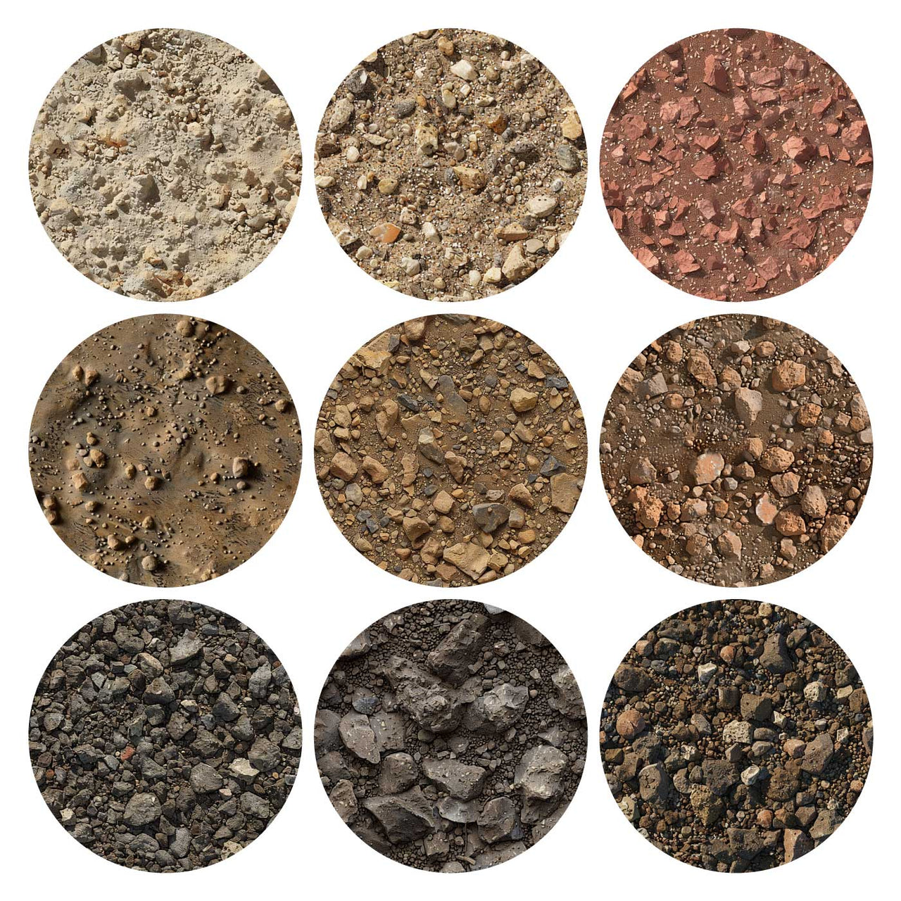Topsoil Pattern Pattern Library - Soils Textures