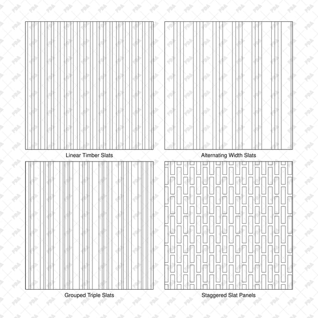Illustrator Pattern Library - Acoustic Wall and Ceiling Panels