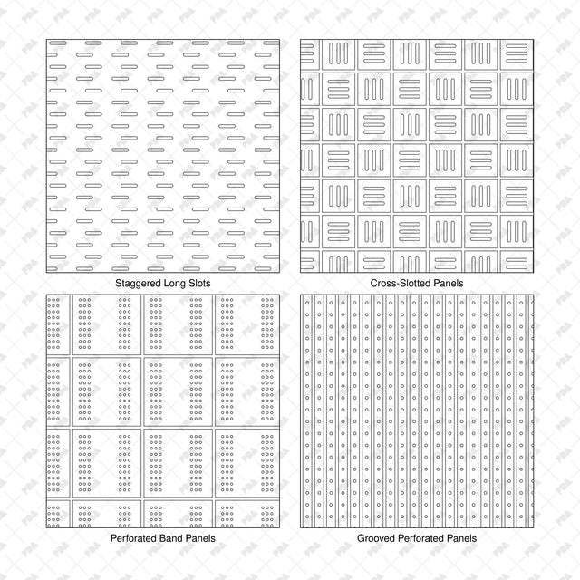 Illustrator Pattern Library - Acoustic Wall and Ceiling Panels