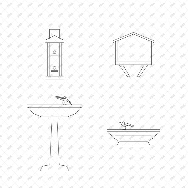 CAD, Vector Birdhouses and Wildlife Habitats - Post Digital Architecture — Free and Affordable Resources for Architects