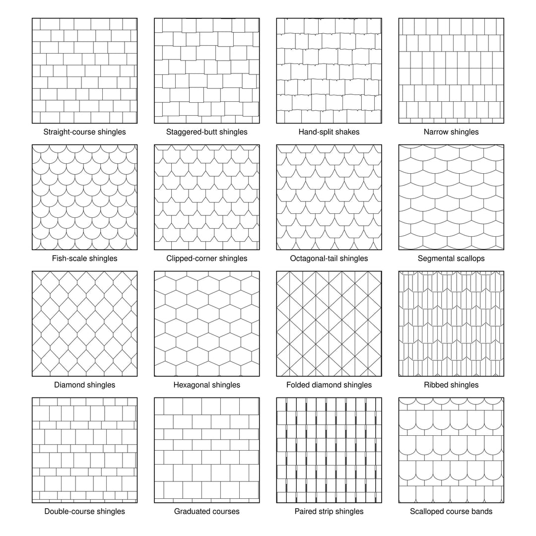 Facade Shingle Patterns | Illustrator