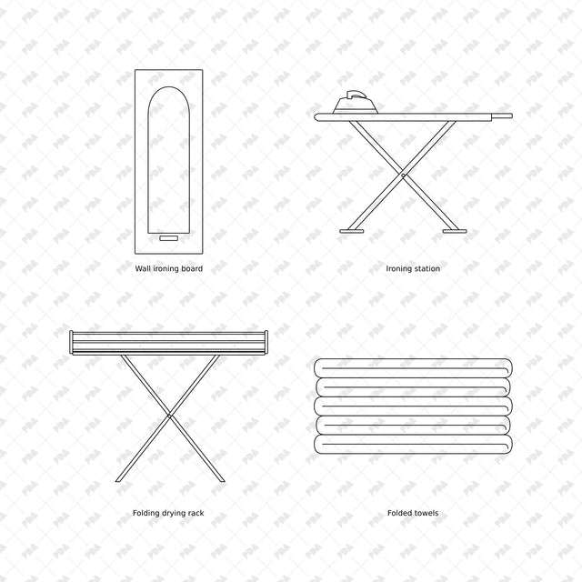 CAD, Vector, PNG Laundromat in Front View - Post Digital Architecture — Free and Affordable Resources for Architects