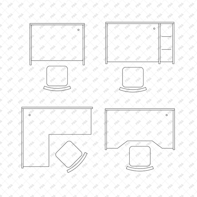 CAD, Vector, PNG Library Reading & Study Modules in Top View - Post Digital Architecture — Free and Affordable Resources for Architects
