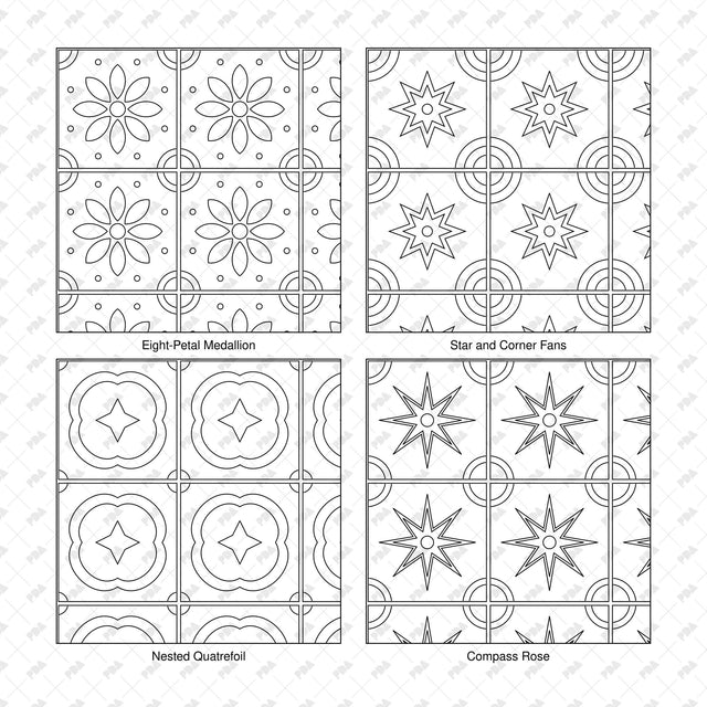 Illustrator Pattern Library - Painted Tiles - Post Digital Architecture — Free and Affordable Resources for Architects