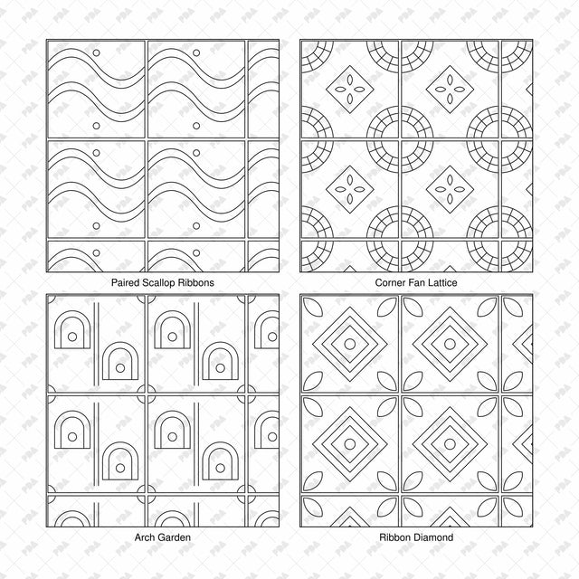 Illustrator Pattern Library - Painted Tiles - Post Digital Architecture — Free and Affordable Resources for Architects