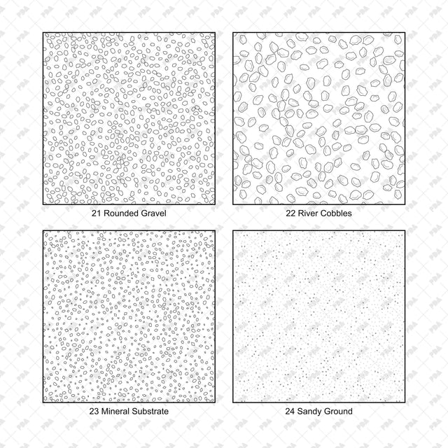 Illustrator Pattern Library - Rain Gardens, Wetlands & Green Roofs - Post Digital Architecture — Free and Affordable Resources for Architects