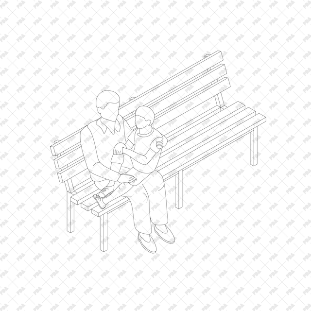 CAD, Vector, PNG Urban Bench Interactions in Isometric View - Post Digital Architecture — Free and Affordable Resources for Architects