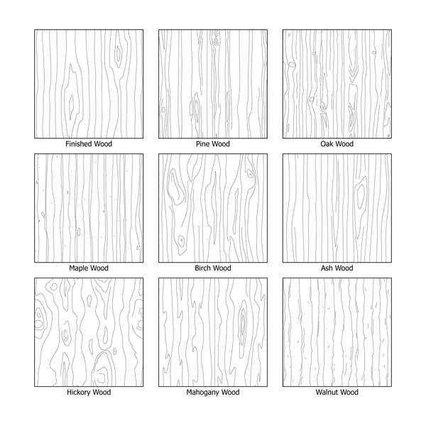 Illustrator Pattern Library - Wooden Patterns
