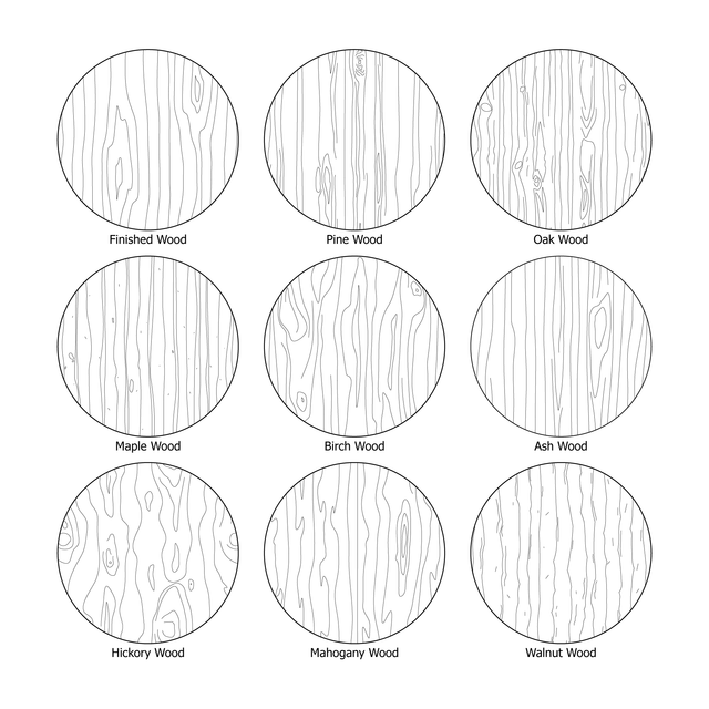 Illustrator Pattern Library - Wooden Patterns