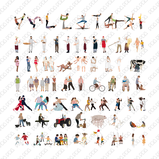 Vector Characters Multi-Pack (115 Characters, Figures)