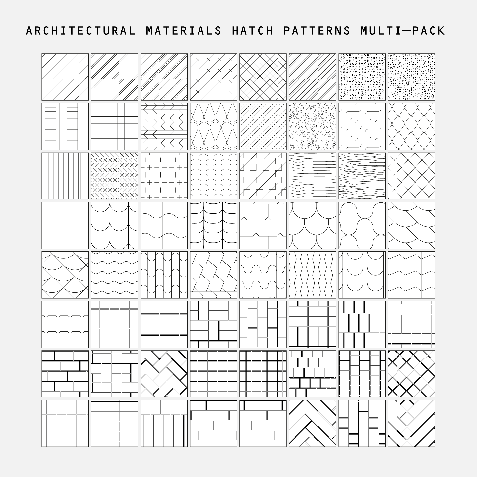 Pattern Fill Design 66 Illustrator Patterns Multi-Pack