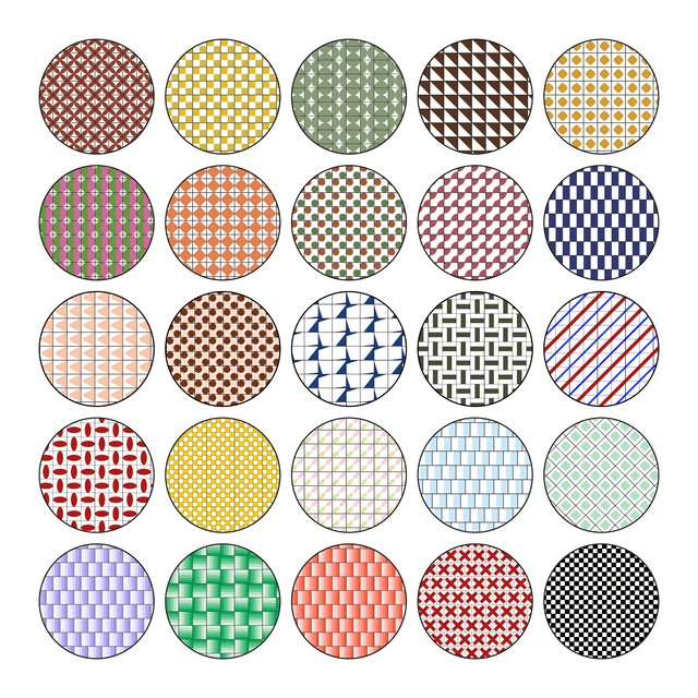 Illustrator Pattern Library - Color Tiles