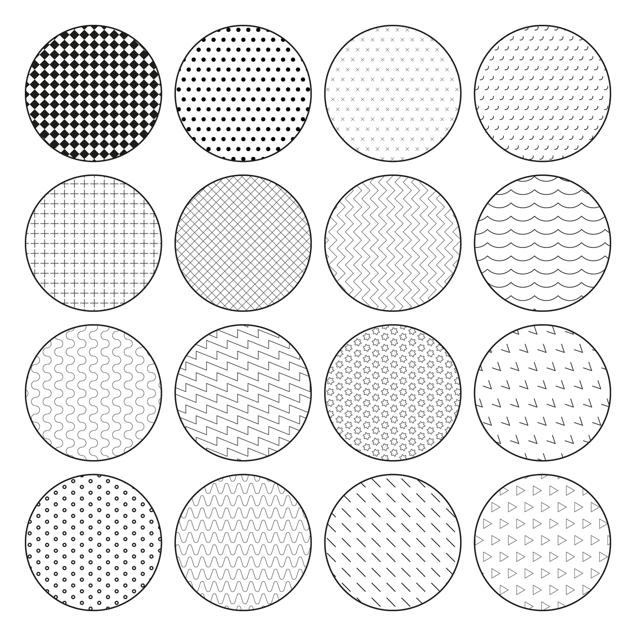 Illustrator Pattern Library: Hatches