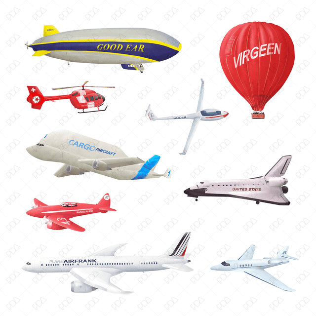 PNG Aircraft Set - Post Digital Architecture — Free and Affordable Resources for Architects