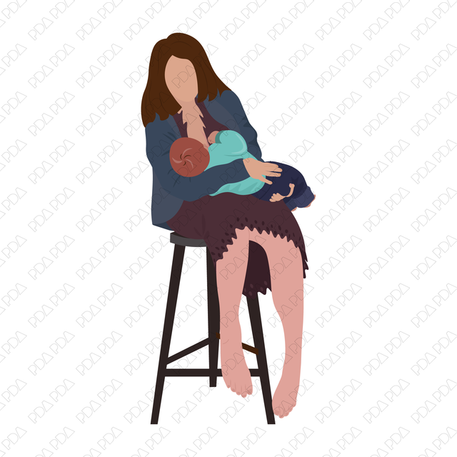 Vector & PNG Women Breastfeeding