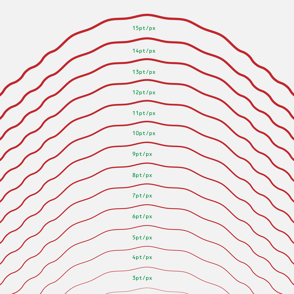 Free Printable Line Thickness PDF Poster | Post Digital Architecture