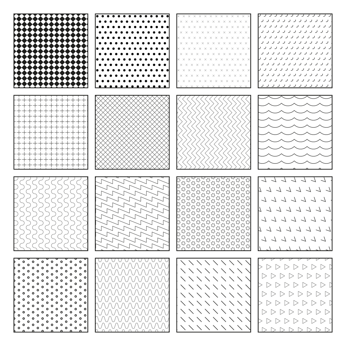 Manual Pattern Library Illustrator Pattern Library: Hatches