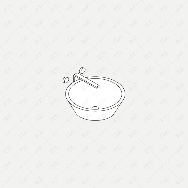 CAD, Vector Isometric Bathroom Furniture and Accessories Set - Post Digital Architecture — Free and Affordable Resources for Architects