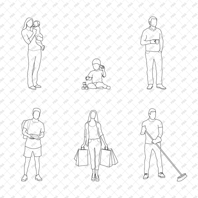 CAD, Vector Varied People Multi-Pack