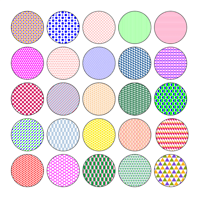 Illustrator Pattern Library - Color Patterns