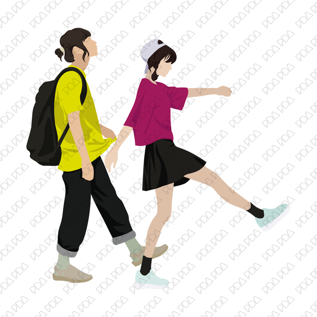 Vector Kids and Teenagers Set (25 Figures) - Post Digital Architecture — Free and Affordable Resources for Architects