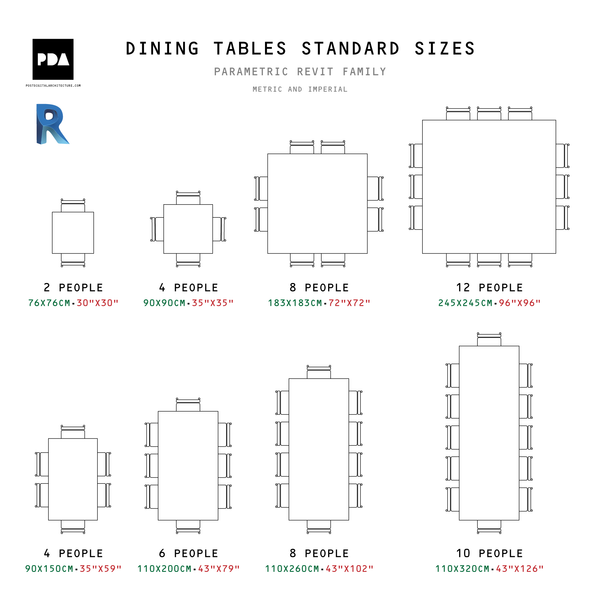 12 seater top dining table size
