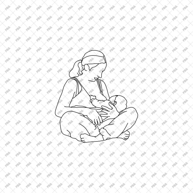 CAD, Vector Breastfeeding Moms
