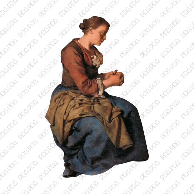 Artcutouts Singles: Woman Praying
