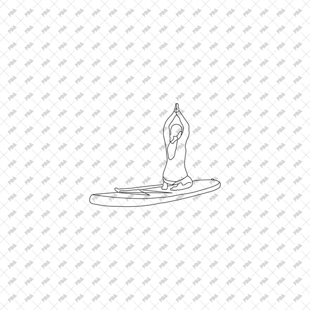 CAD, Vector People Doing Water Sports (Top and side view)