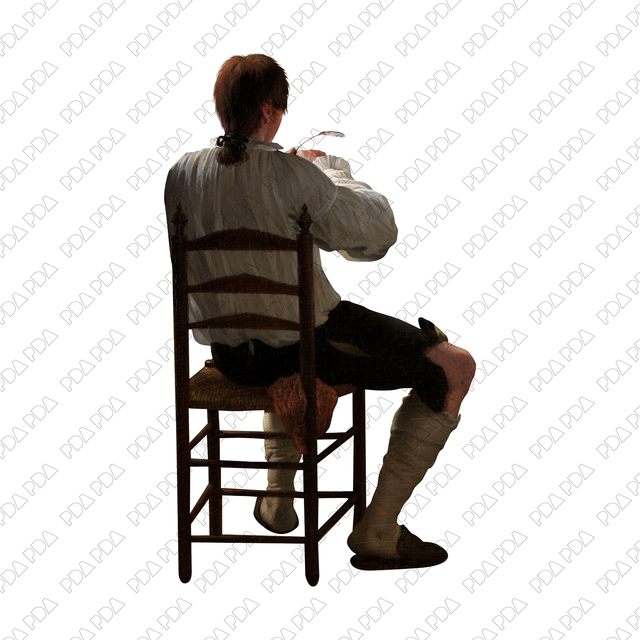 Artcutouts Singles: Person Sits on a Chair