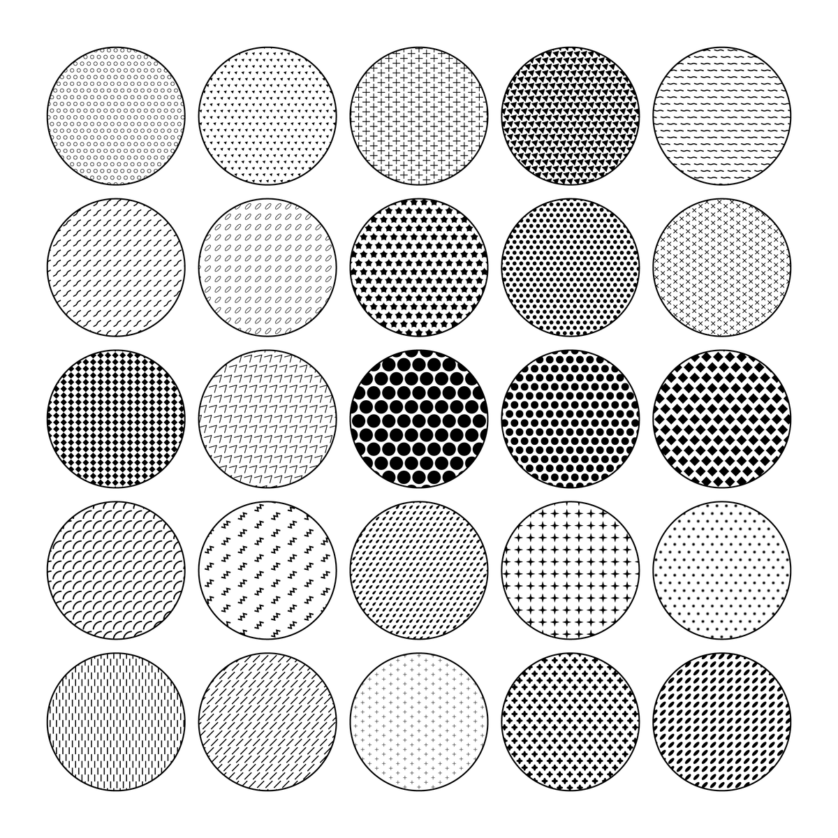 Illustrator Pattern Library - Dots Patterns