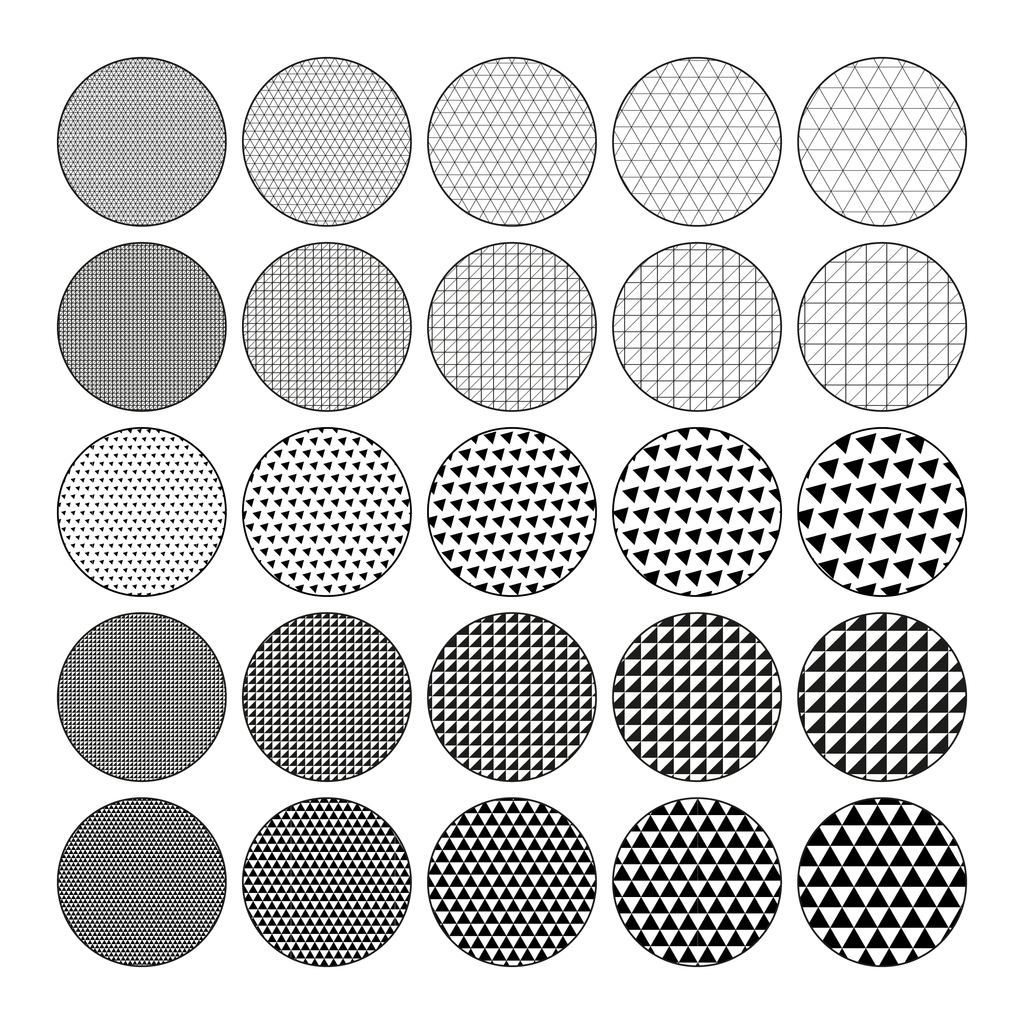 Illustrator Pattern Library - Triangle Patterns