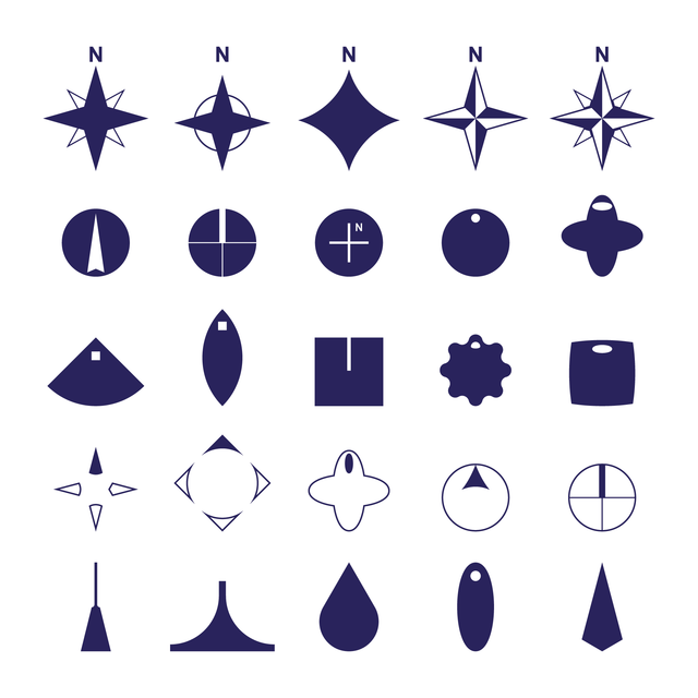 Vector, PNG North Symbols - Post Digital Architecture — Free and Affordable Resources for Architects
