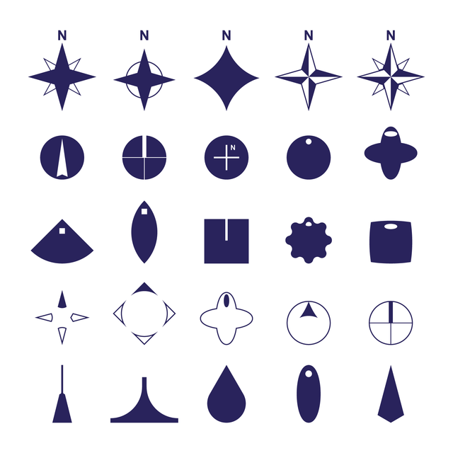 Vector, PNG North Symbols