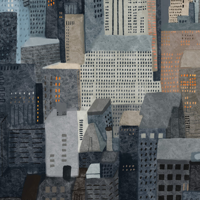 Hand Drawn NYC Skyscrapers Printable Poster