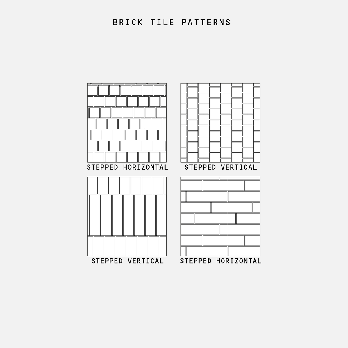 Brick Pattern Raster Illustrator Brick Tile Patterns Pack