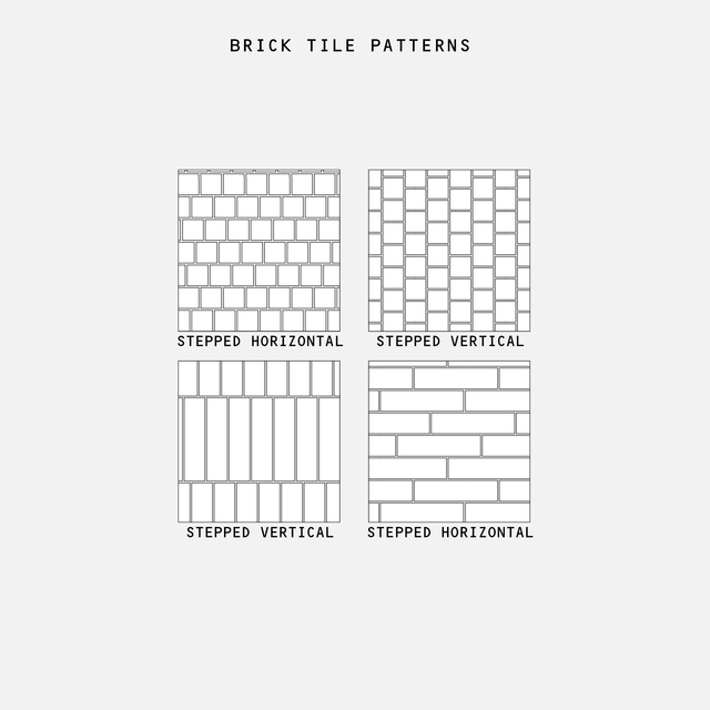 Illustrator Pattern Library - Brick Tile Patterns