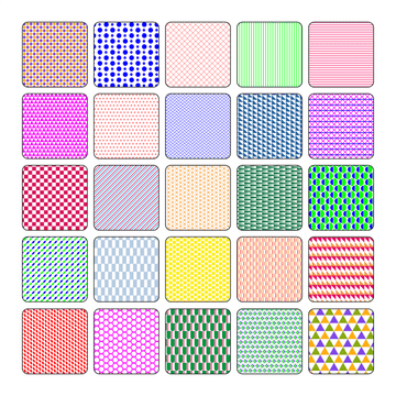 Illustrator Pattern Library - Color Patterns