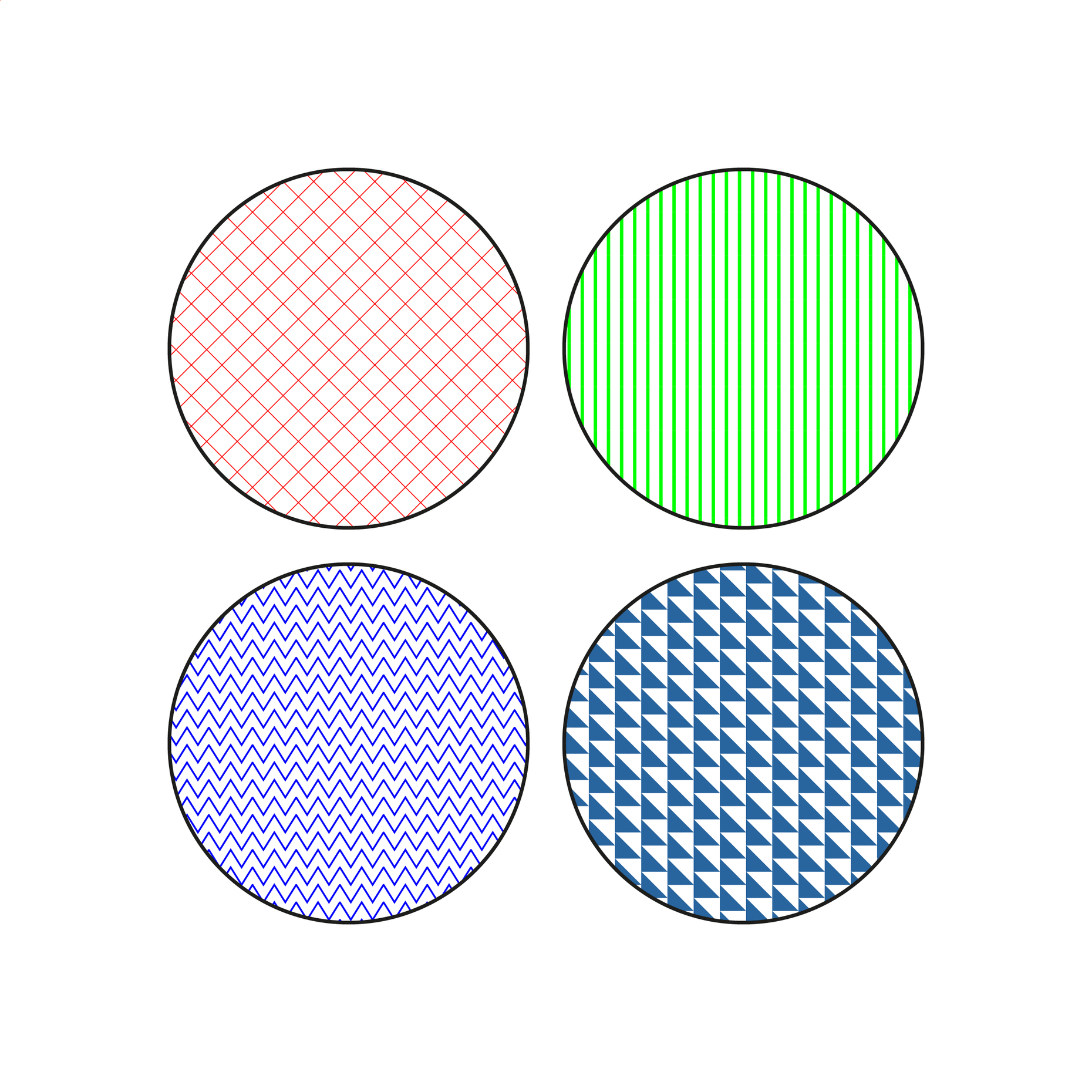 Illustrator Pattern Library - Color Patterns | Post Digital Architecture