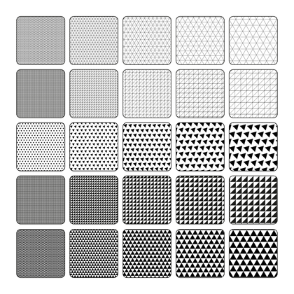 Illustrator Pattern Library - Triangle Patterns