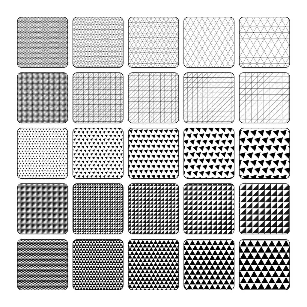 Illustrator Pattern Library - Triangle Patterns