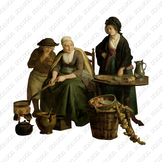 Artcutout Scenes - Groups: Three People Cooking (PNG)
