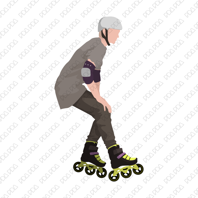 Vector Roller Skaters Set (+PNGs) - Post Digital Architecture — Free and Affordable Resources for Architects