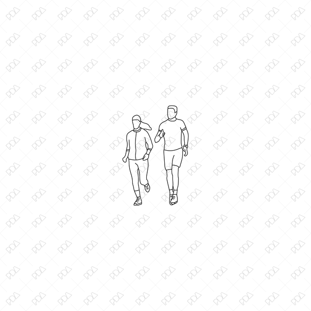 CAD, Vector People Doing Sports Set - Post Digital Architecture — Free and Affordable Resources for Architects