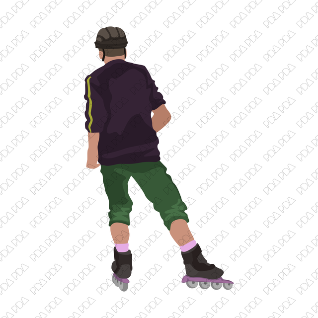 Vector Roller Skaters Set (+PNGs) - Post Digital Architecture — Free and Affordable Resources for Architects