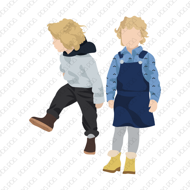Vector Kids and Teenagers Set (25 Figures) - Post Digital Architecture — Free and Affordable Resources for Architects