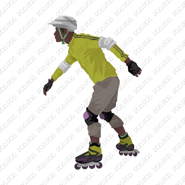 Vector Roller Skaters Set (+PNGs)