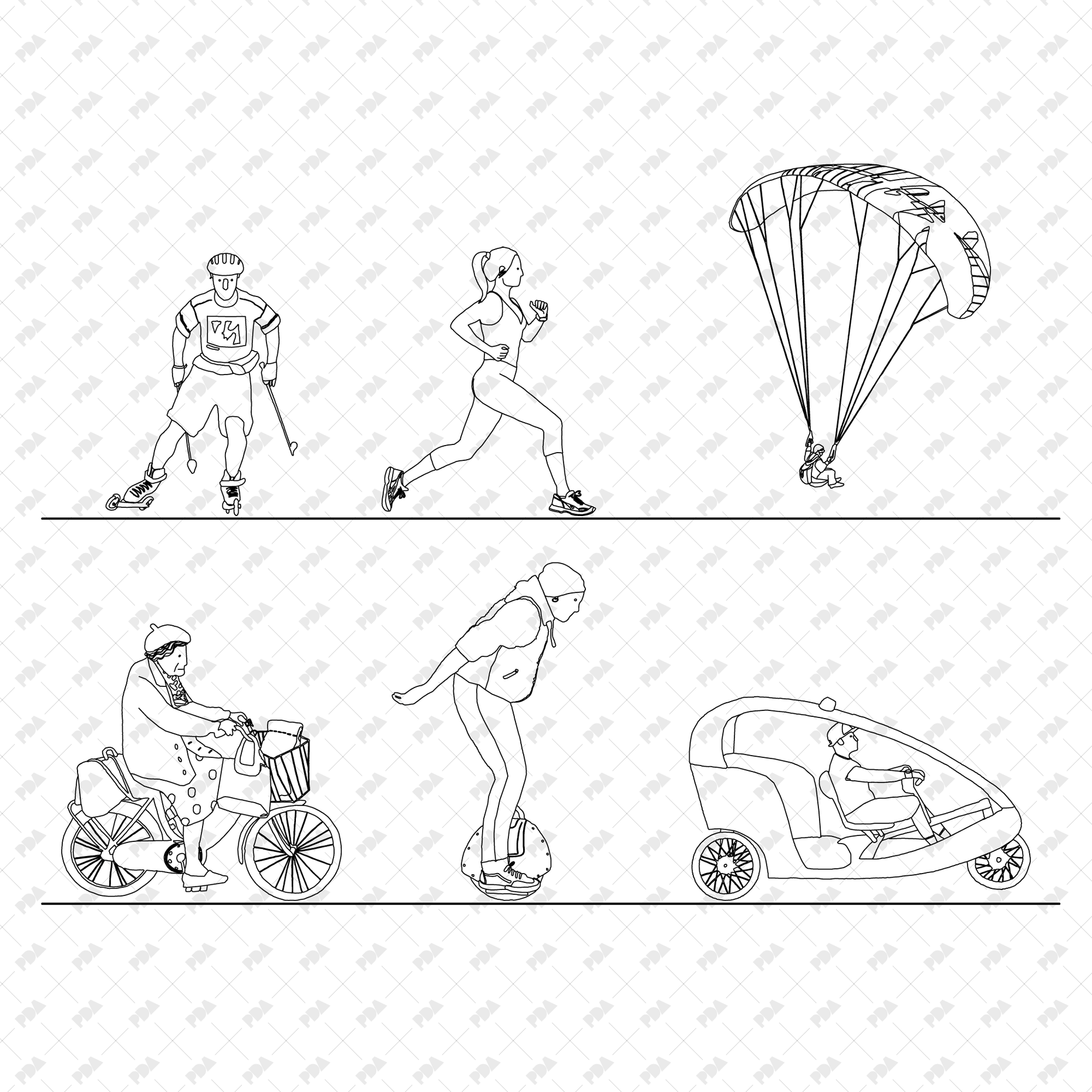Cad Geometry Character CAD and Vector Characters in Public Multi-Pack 2
